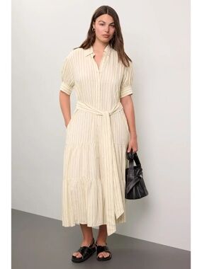 RTR Marissa Webb Tie Waist Linen Dress - size 16
